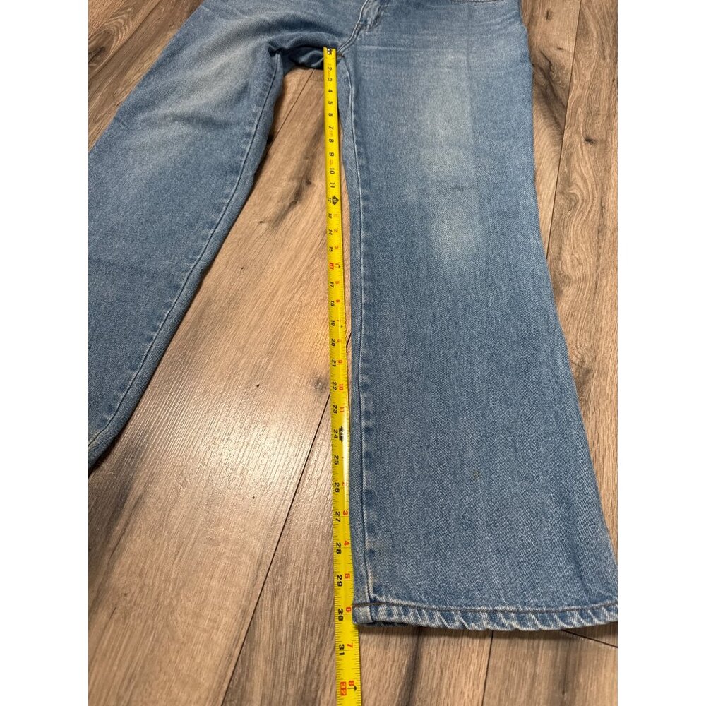 Vintage Diamond Double U Lesotho Made Blue Denim Jeans Size 36 Western - Picture 5 of 9